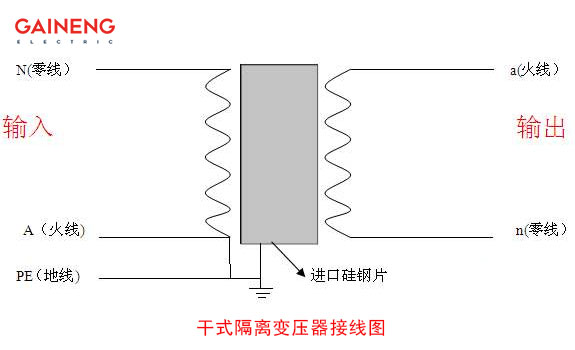 干式隔离变压器接线图